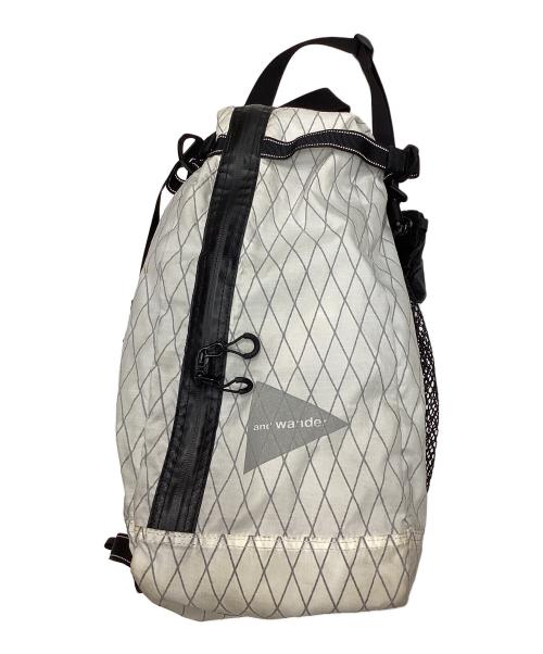 and wander（アンドワンダー）and wander (アンドワンダー) ECOPAK 30L 3way tote bag ホワイトの古着・服飾アイテム