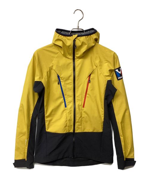 MILLET（ミレー）MILLET (ミレー) トリロジー V アイコン インフィニウム ジャケット(トレッキングウェア/ソフトシェル) ブラック×イエロー サイズ:Sの古着・服飾アイテム