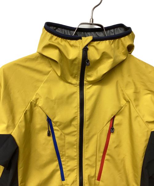 MILLET（ミレー）MILLET (ミレー) トリロジー V アイコン インフィニウム ジャケット(トレッキングウェア/ソフトシェル) ブラック×イエロー サイズ:Sの古着・服飾アイテム