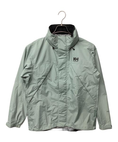 HELLY HANSEN（ヘリーハンセン）HELLY HANSEN (ヘリーハンセン) ヘリーレインスーツ(トレッキングウェア/レインウェア) スカイブルー×ブラック サイズ:Mの古着・服飾アイテム
