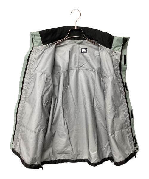 HELLY HANSEN（ヘリーハンセン）HELLY HANSEN (ヘリーハンセン) ヘリーレインスーツ(トレッキングウェア/レインウェア) スカイブルー×ブラック サイズ:Mの古着・服飾アイテム