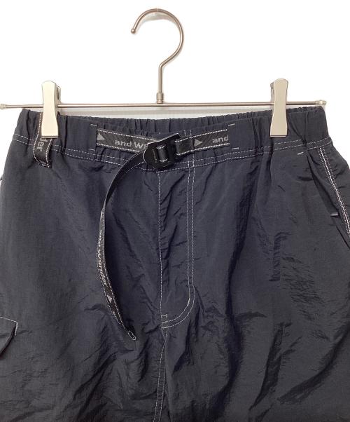 and wander（アンドワンダー）and wander (アンドワンダー) Ny taffeta hiker short pants(トレッキングボトム/ショート) ブラック サイズ:Sの古着・服飾アイテム