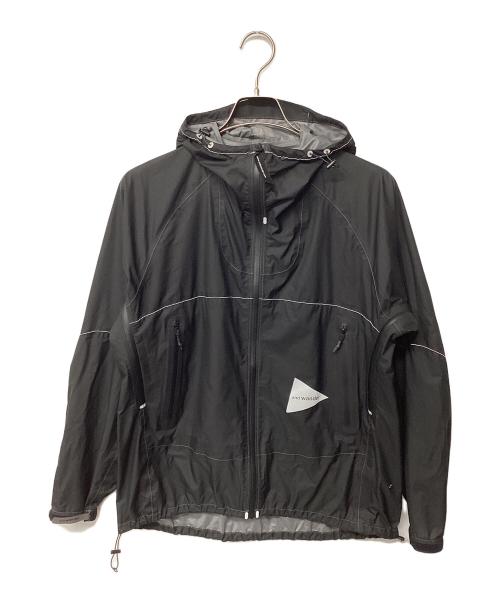 and wander（アンドワンダー）and wander (アンドワンダー) 3L UL rain jacket(トレッキングウェア/レインウェア) ブラック サイズ:Mの古着・服飾アイテム