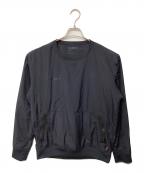 MAMMUTマムート）の古着「セオン ロックイン クルーネック AF(トレッキングウェア)」｜ブラック