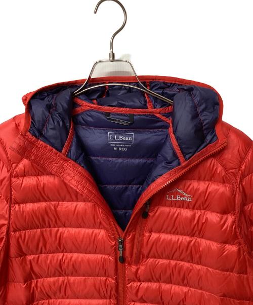 L.L.Bean（エルエルビーン）L.L.Bean (エルエルビーン) ウルトラライト 850 ダウン・ジャケット(トレッキングウェア） レッド サイズ:Mの古着・服飾アイテム