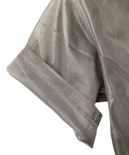 and wander（アンドワンダー）and wander (アンドワンダー) Silver Mesh Tee グレー サイズ:Sの古着・服飾アイテム