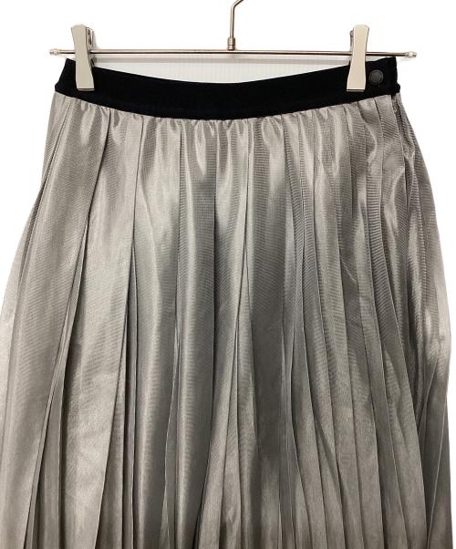 and wander（アンドワンダー）and wander (アンドワンダー) silver mesh skirt グレー サイズ:Sの古着・服飾アイテム