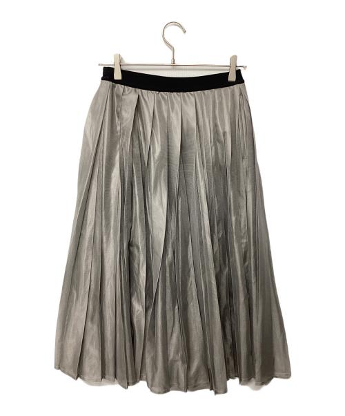 and wander（アンドワンダー）and wander (アンドワンダー) silver mesh skirt グレー サイズ:Sの古着・服飾アイテム