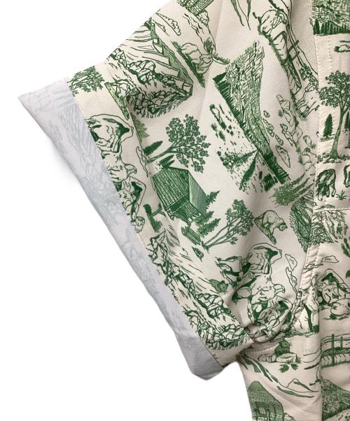 JOLLY GEAR（ジョリーギア）JOLLY GEAR (ジョリーギア) トリプルクラウン ボタンダウン ショートスリーブ(トレッキングウェア) グリーン サイズ:Lの古着・服飾アイテム