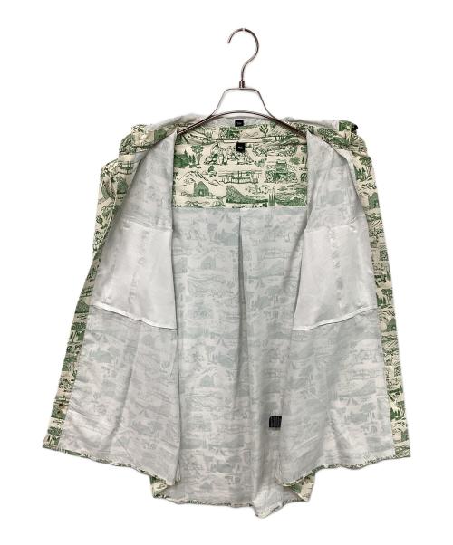 JOLLY GEAR（ジョリーギア）JOLLY GEAR (ジョリーギア) トリプルクラウン ボタンダウン ショートスリーブ(トレッキングウェア) グリーン サイズ:Lの古着・服飾アイテム