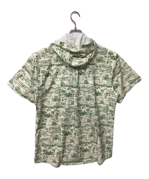 JOLLY GEAR（ジョリーギア）JOLLY GEAR (ジョリーギア) トリプルクラウン ボタンダウン ショートスリーブ(トレッキングウェア) グリーン サイズ:Lの古着・服飾アイテム