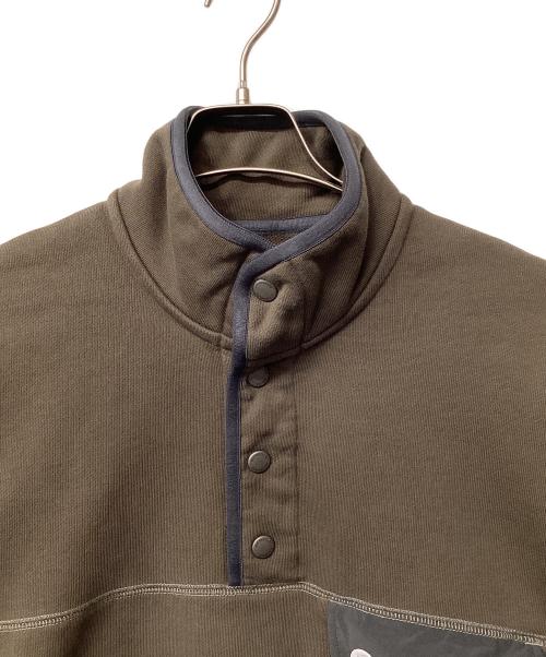 and wander（アンドワンダー）and wander (アンドワンダー) sweat pullover オリーブ サイズ:Sの古着・服飾アイテム