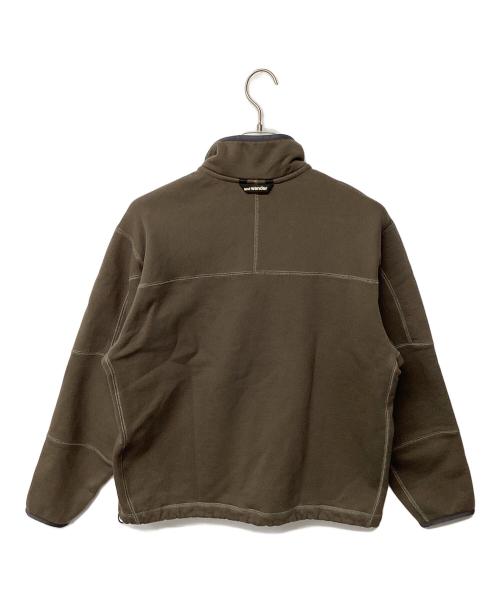 and wander（アンドワンダー）and wander (アンドワンダー) sweat pullover オリーブ サイズ:Sの古着・服飾アイテム