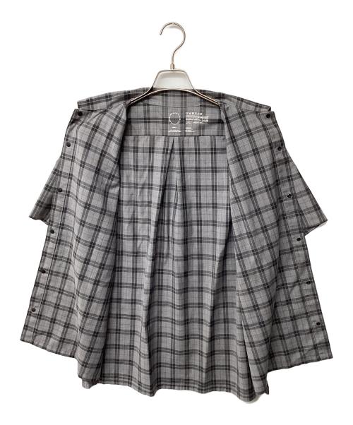 山と道（ヤマトミチ）山と道 (ヤマトミチ) Merino Short Sleeve Shirt(トレッキングウェア) グレー サイズ:Lの古着・服飾アイテム