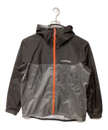 mont-bell（モンベル）の古着「サンダーパスジャケット(トレッキングウェア/レインウェア)」｜グレー×オレンジ