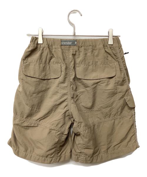 and wander（アンドワンダー）and wander (アンドワンダー) hiking club Ny taffeta hiker short pants(トレッキングボトム/ショート) ベージュ サイズ:Sの古着・服飾アイテム