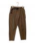 and wander（アンドワンダー）の古着「ライトダブルクロスパンツ(トレッキングボトム)」｜ブラウン