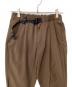 and wander (アンドワンダー) ライトダブルクロスパンツ(トレッキングボトム) ブラウン サイズ:S：12000円