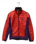 Patagoniaパタゴニア）の古着「ナノパフハイブリッドジャケット(トレッキングウェア)」｜レッド×パープル