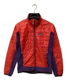 Patagonia（パタゴニア）の古着「ナノパフハイブリッドジャケット(トレッキングウェア)」｜レッド×パープル