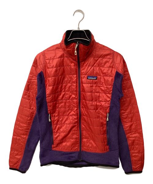 Patagonia（パタゴニア）Patagonia (パタゴニア) ナノパフハイブリッドジャケット(トレッキングウェア) レッド×パープル サイズ:Sの古着・服飾アイテム