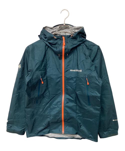 mont-bell（モンベル）mont-bell (モンベル) ストームクルーザー ジャケット(トレッキングウェア/レインウェア) グリーン×オレンジ サイズ:Mの古着・服飾アイテム