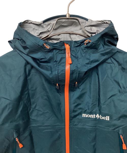 mont-bell（モンベル）mont-bell (モンベル) ストームクルーザー ジャケット(トレッキングウェア/レインウェア) グリーン×オレンジ サイズ:Mの古着・服飾アイテム