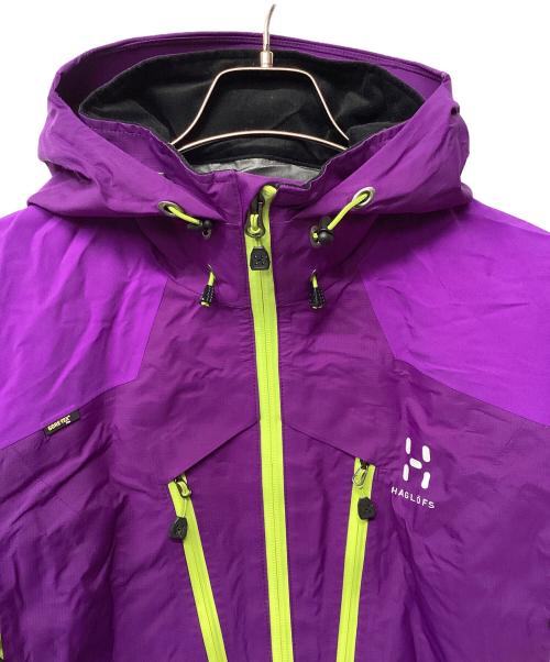 HAGLOFS（ホグロフス）HAGLOFS (ホグロフス) SPINX Q ジャケット(トレッキングウェア/レインウェア) パープル サイズ:Mの古着・服飾アイテム