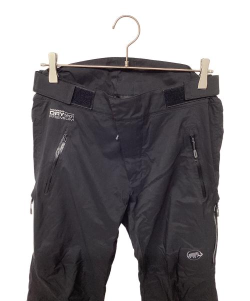 MAMMUT（マムート）MAMMUT (マムート) ドライテック スノーシャワーパンツ(トレッキングウェア/レインウェア) ブラック サイズ:Sの古着・服飾アイテム