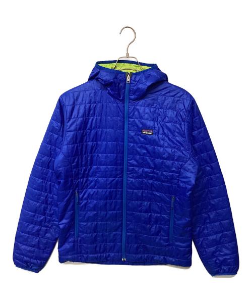 Patagonia（パタゴニア）Patagonia (パタゴニア) ナノパフフーディー(トレッキングウェア) ブルー サイズ:Mの古着・服飾アイテム