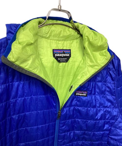 Patagonia（パタゴニア）Patagonia (パタゴニア) ナノパフフーディー(トレッキングウェア) ブルー サイズ:Mの古着・服飾アイテム
