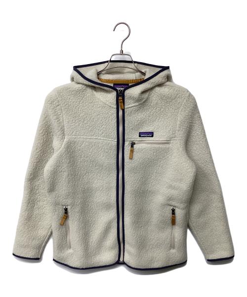 Patagonia（パタゴニア）Patagonia (パタゴニア) レトロ・パイル・フーディ ホワイト サイズ:M 未使用品の古着・服飾アイテム