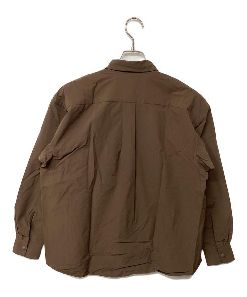 and wander（アンドワンダー）and wander (アンドワンダー) light w cloth shirt brown ブラウン サイズ:Sの古着・服飾アイテム