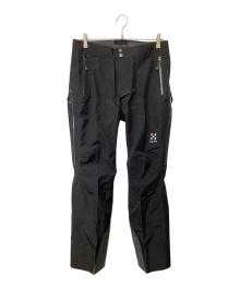 HAGLOFS（ホグロフス）の古着「COULOIR PANT（トレッキングウェア/レインウェア)」｜ブラック