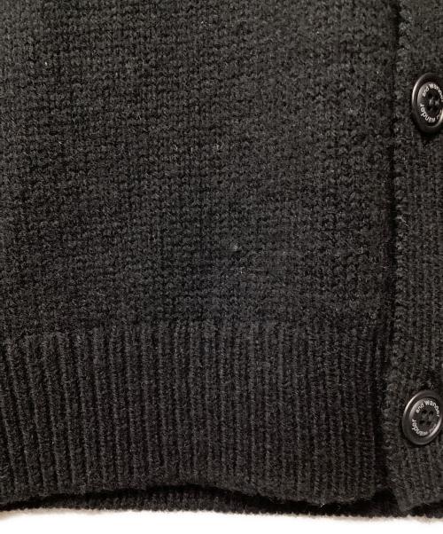 and wander（アンドワンダー）and wander (アンドワンダー) シェトランドウールカーディガン ブラック サイズ:Mの古着・服飾アイテム