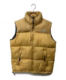 THE NORTH FACE（ザ ノース フェイス）の古着「ヌプシベスト センターロゴ」｜イエロー