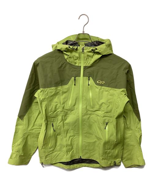 OUTDOOR RESEARCH（アウトドアリサーチ）OUTDOOR RESEARCH (アウトドアリサーチ) フーリオジャケット（トレッキングウェア/レインウェア) 黄緑 サイズ:Mの古着・服飾アイテム