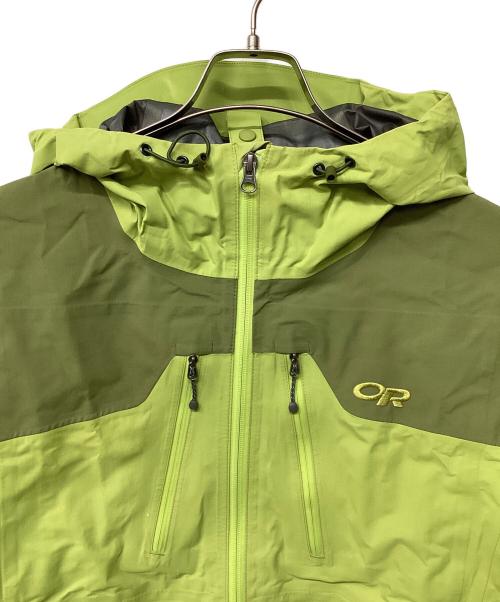 OUTDOOR RESEARCH（アウトドアリサーチ）OUTDOOR RESEARCH (アウトドアリサーチ) フーリオジャケット（トレッキングウェア/レインウェア) 黄緑 サイズ:Mの古着・服飾アイテム