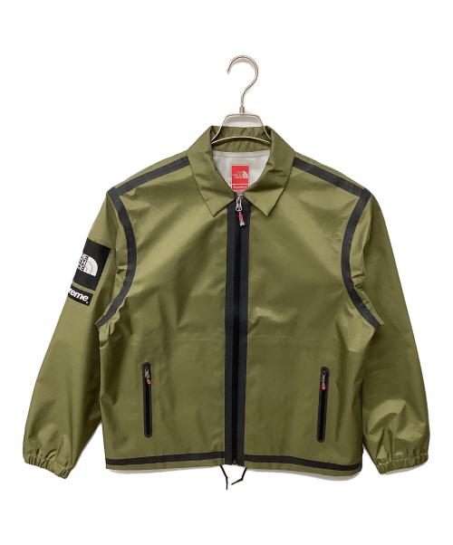 THE NORTH FACE（ザ ノース フェイス）THE NORTH FACE (ザ ノース フェイス) SUPREME (シュプリーム) アウターテープシームコーチジャケット グリーン×ブラック サイズ:Sの古着・服飾アイテム