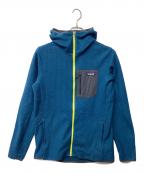 Patagoniaパタゴニア）の古着「R1エア・フルジップ・フーディ（トレッキングウェア)」｜ブルー