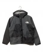 THE NORTH FACEザ ノース フェイス）の古着「ジオメトリックレインテックスフーディー（トレッキングウェア/レインウェア)」｜ブラック×グレー(A1)