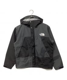 THE NORTH FACE（ザ ノース フェイス）の古着「ジオメトリックレインテックスフーディー（トレッキングウェア/レインウェア)」｜ブラック×グレー(A1)