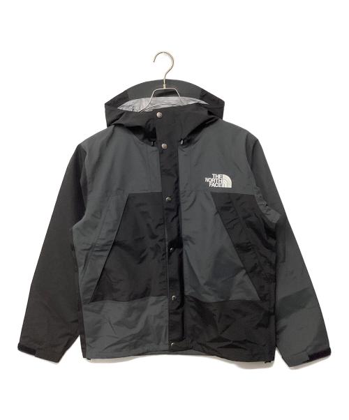 THE NORTH FACE（ザ ノース フェイス）THE NORTH FACE (ザ ノース フェイス) ジオメトリックレインテックスフーディー（トレッキングウェア/レインウェア) ブラック×グレー(A1) サイズ:Lの古着・服飾アイテム