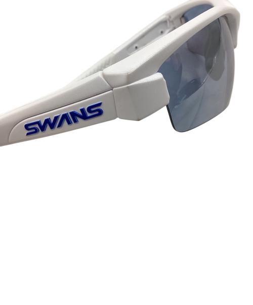 SWANS（スワンズ）SWANS (スワンズ) LION SIN ULTRA LENS for GOLFモデル ホワイト×ブルーの古着・服飾アイテム