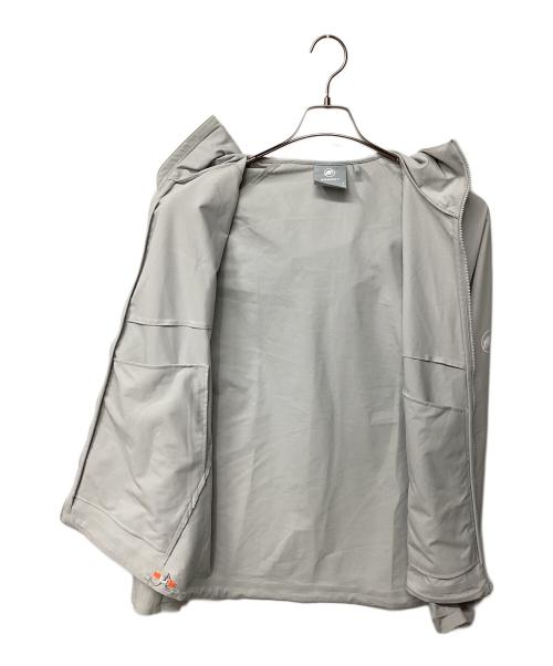 MAMMUT（マムート）MAMMUT (マムート) Macun 2.0 フーデッドジャケット（トレッキングウェア) ライトグレー サイズ:Lの古着・服飾アイテム