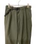 and wander (アンドワンダー) PE melange twill wide pants オリーブ サイズ:L：20000円