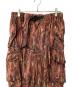 and wander (アンドワンダー) printed ripstop cargo pants レッド サイズ:L：22000円