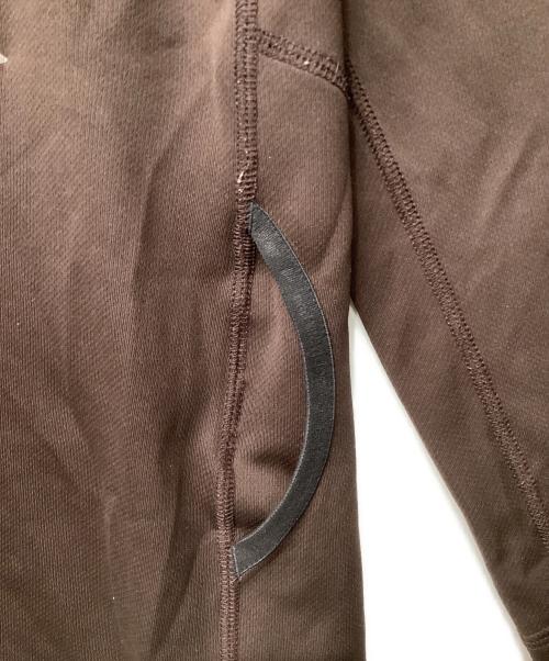and wander（アンドワンダー）and wander (アンドワンダー) dry jersey LS hoodie ブラウン サイズ:XLの古着・服飾アイテム