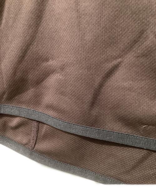 and wander（アンドワンダー）and wander (アンドワンダー) dry jersey LS hoodie ブラウン サイズ:XLの古着・服飾アイテム