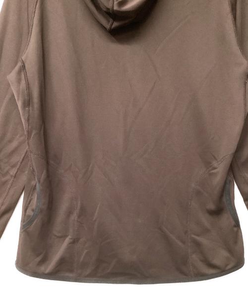 and wander（アンドワンダー）and wander (アンドワンダー) dry jersey LS hoodie ブラウン サイズ:XLの古着・服飾アイテム